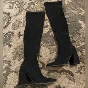 Steve Madden Tava Over the Knee Boot Black Women's Size 9.5M